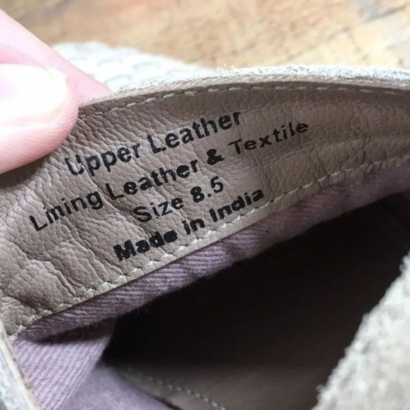 Rebel Gates Tan Leather Woven Weave Ankle Bootie Womens 8.5 Buckle Heeled Boots - Picture 10 of 12